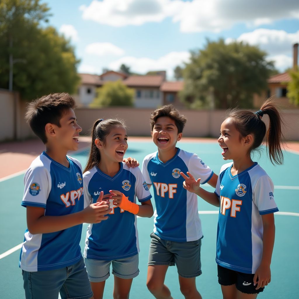 Jóvenes deportistas apoyados por YPF